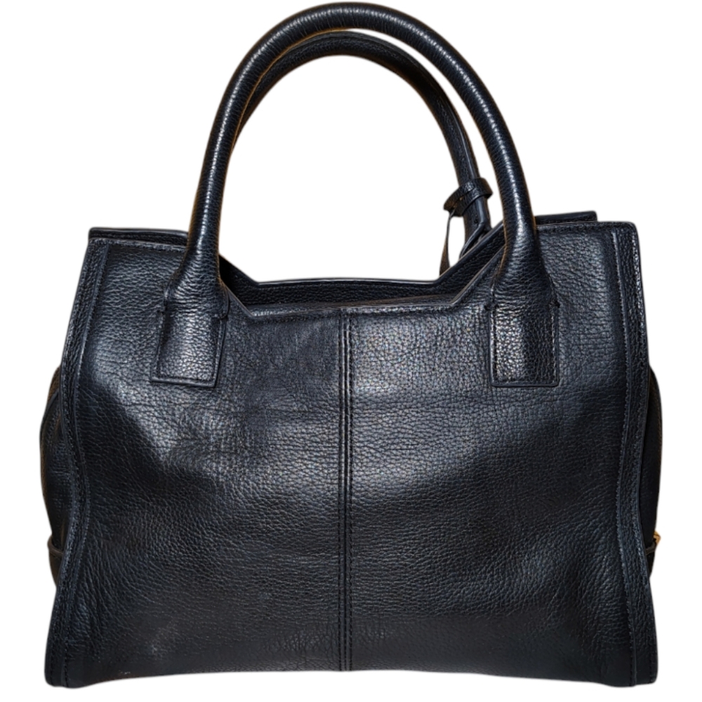 Vince Camuto Pebble Leather Black Handbag - Picture 2 of 8